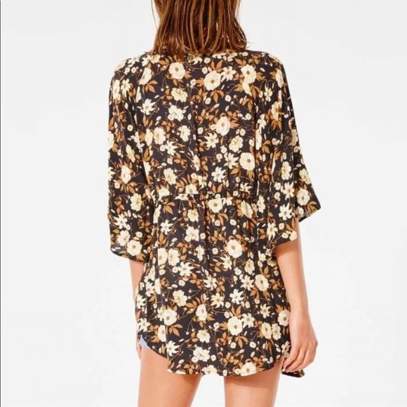 ☀️RIP CURL☀️ SUNSET HAZE LONG KIMONO COVER UP - Picture 12 of 14